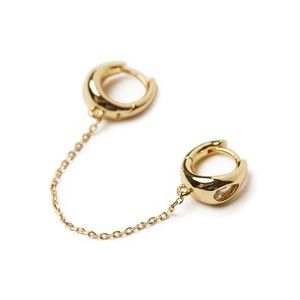 WEWOREWHAT - Pear Crystal Hook Chain Earrings